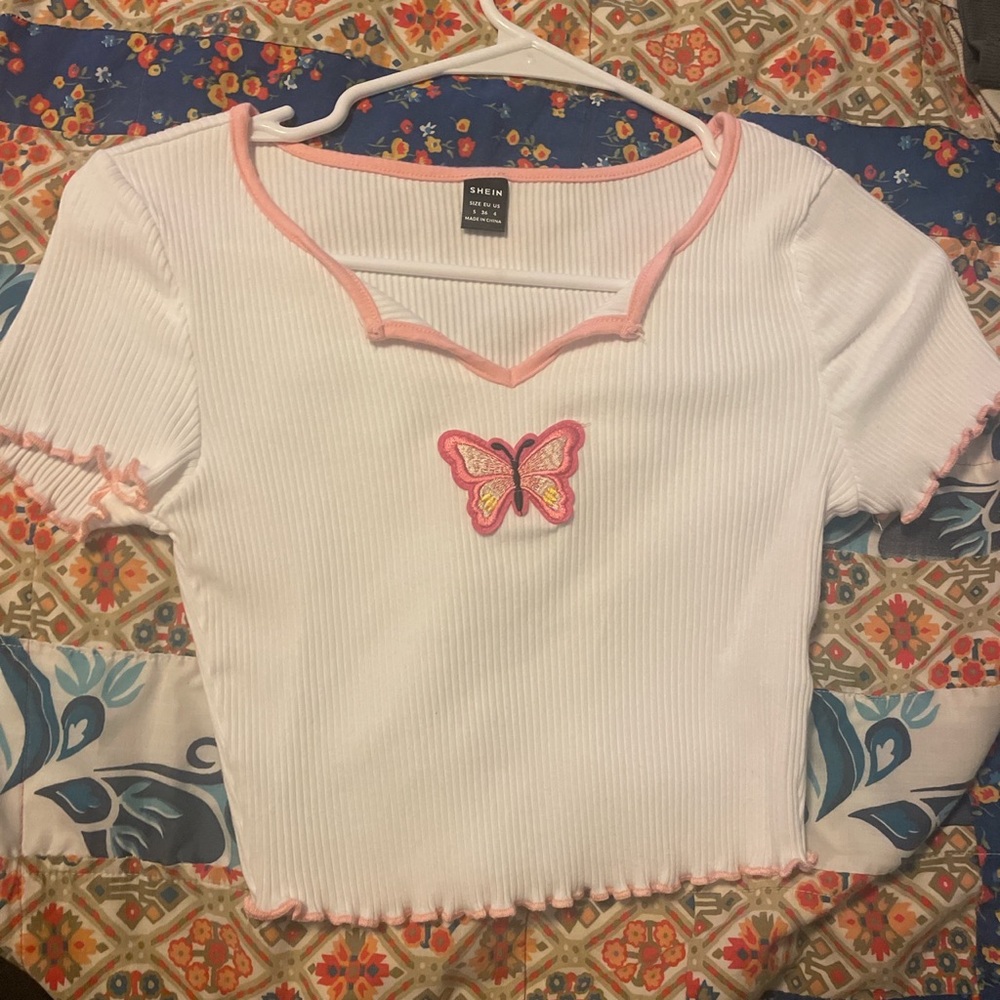 Butterfly crop top